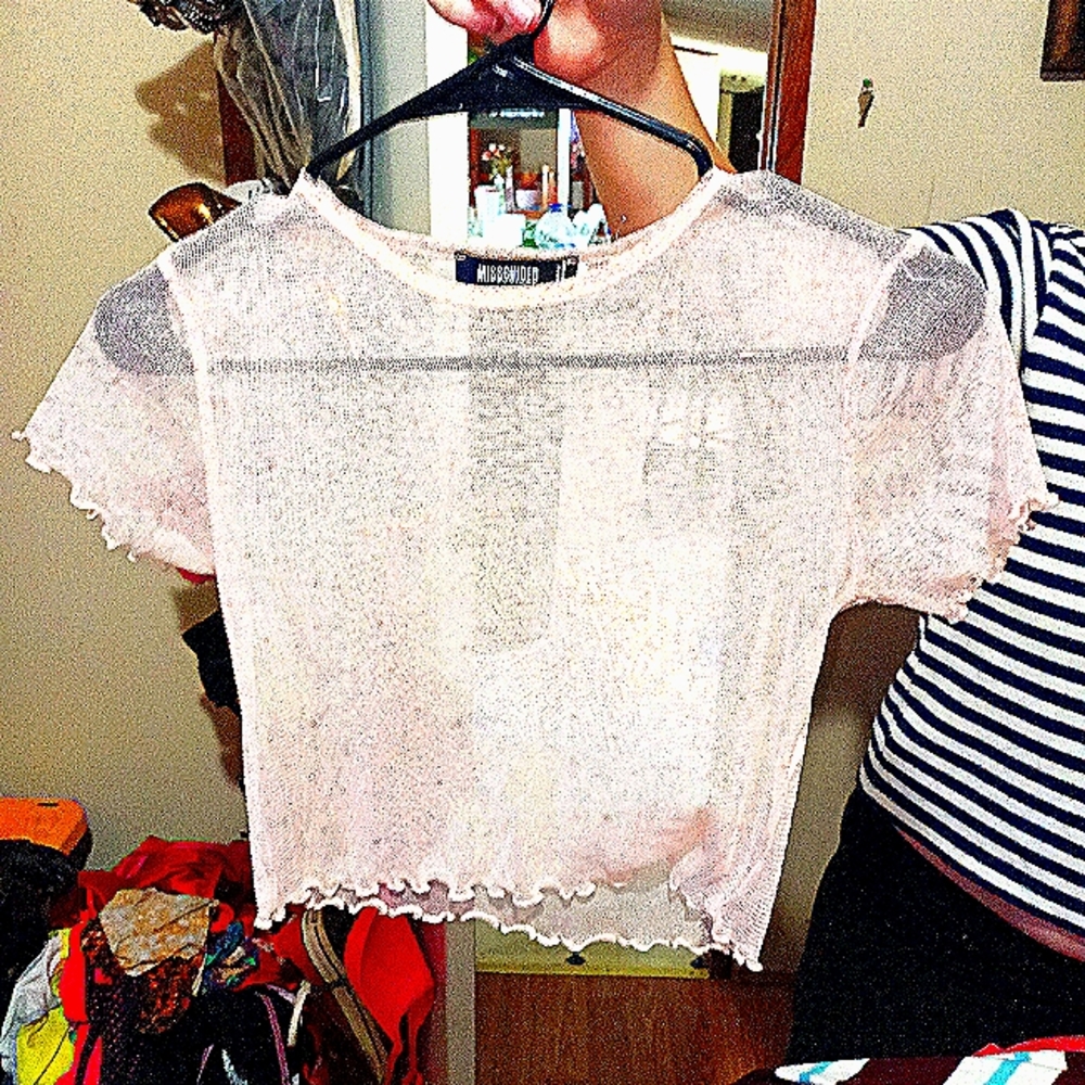 Sheer crop top